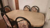 Dinning room set, 6 chairs & table 