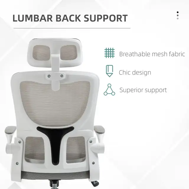 Ergonomic Office Chair, Mesh Computer Desk Chair  in Chairs & Recliners in Markham / York Region - Image 5