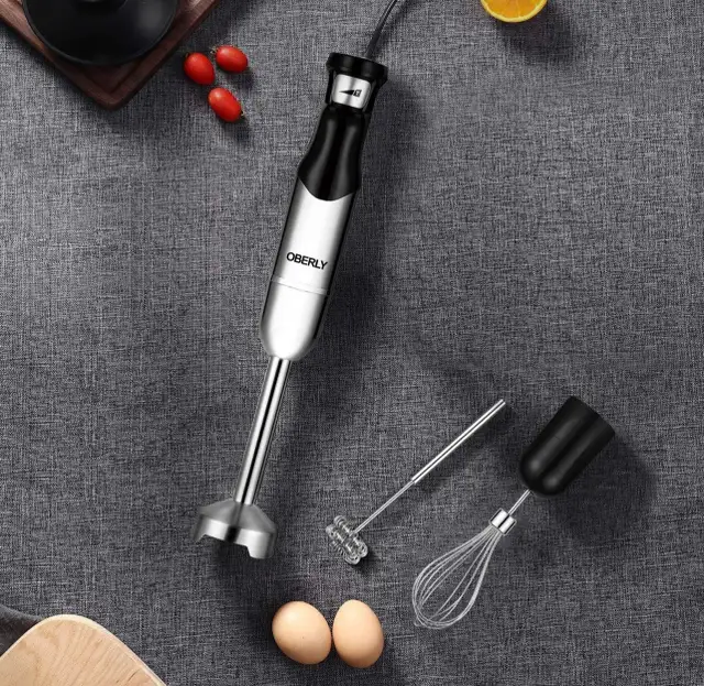 Immersion Hand Blender 500W 3‑in‑1 Stick Mixer Frother & Whisk  in Processors, Blenders & Juicers in Hamilton - Image 9