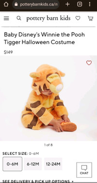 PBK Baby Disney Winnie the Pooh Tigger Halloween Costume(0-6m)

