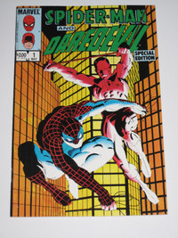 Marvel Comics Spider-Man and Daredevil(1984)#1 comic book