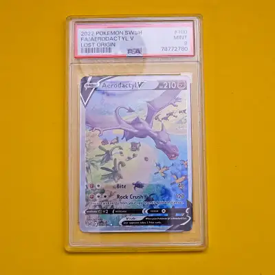 Aerodactyl 180 PSA 9 Pokemon Card Graded Slab, View more