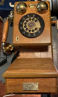 Vintage Wooden Telephone Replica  Spirit of St, Louis