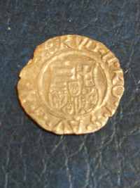 Lovely 1582 Rudolf II Kingdom of Hungary silver denar coin