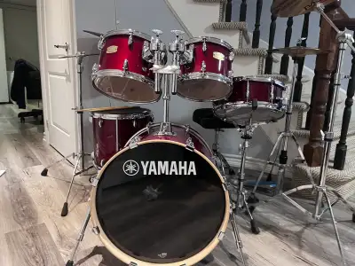 Yamaha Drum Kit - Red, View more