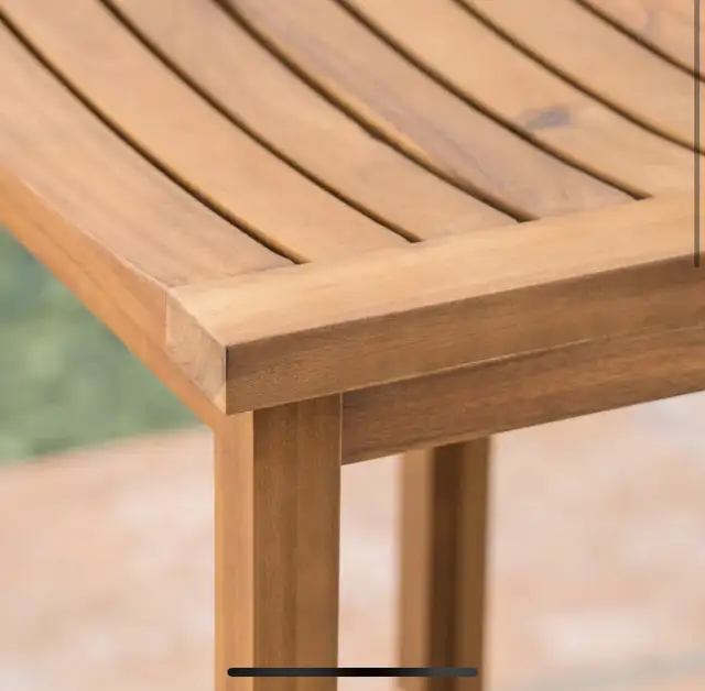 NEW – Set of 2 Acacia Wood Saddle Barstools – 30”  in Other in Oshawa / Durham Region - Image 5