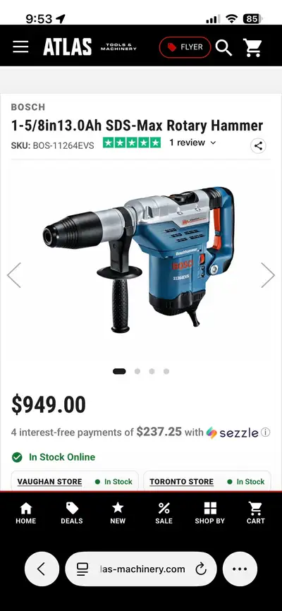 Bosch 1-5/8in 13A SDS-Max Rotary Hammer, View more