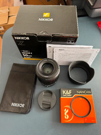 Nikon Nikkor Z 50mm f/1.8s + Filtre inclus