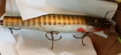 vintage 3 hook Pike Lure, View more
