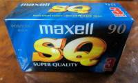 MAXELL TYPE II SQ 90 CASSETTE x3 BUDGET VERSION OF XLII UK MADE