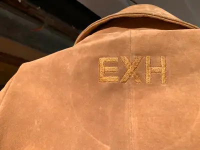 NEW STROMTECH SUEDE LEATHER JACKET - NEVER WORNLABEL SAY SM., View more