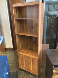 Wooden shelf with cabinet