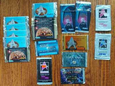 STAR TREK TRADING CARD PACKS - SEALED & OPENED VARIOUS SETS, View more