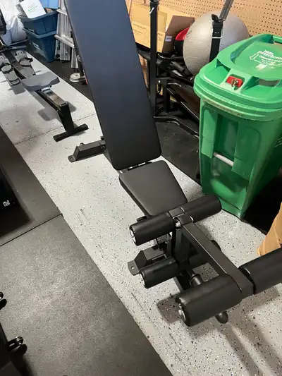 Buzzsaw Adjustble Bench with leg extension/curl attachment, View more