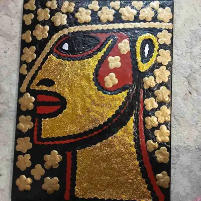 Peinture acrylique vernis ultérieurement brillant