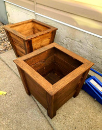 Solid Wood, Handmade Planters (Also accepting orders!)