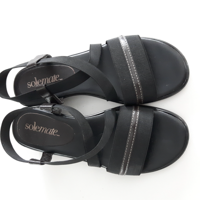 SANDALES NEUVE SOLEMATE GR 6 FEMME, TALONS 1.5"DE HAUT: $10.00, View more