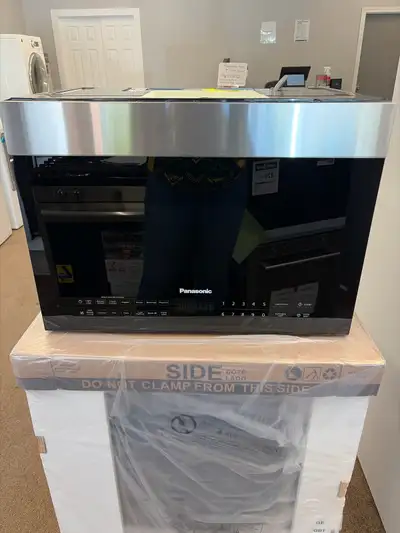 This Panasonic 24 inch over-the-range microwave features sleek stainless steel styling and advanced...
