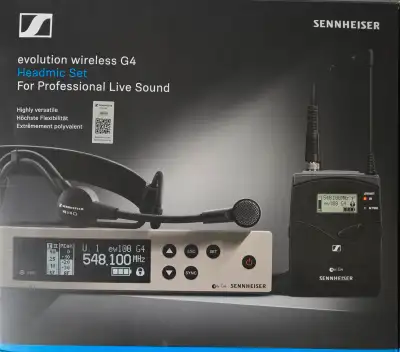 SennheiserEW 100 G4-ME3-A Wireless Headmic Set., View more
