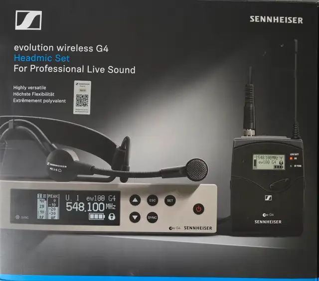 SennheiserEW 100 G4-ME3-A Wireless Headmic Set. in Other in Kelowna - Image 2