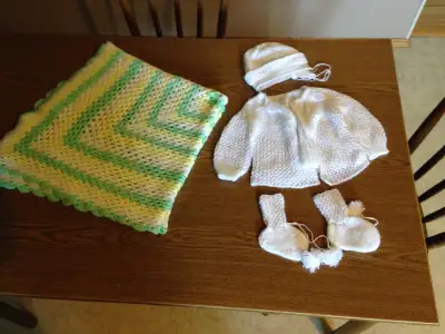 Newborn Baby Outfit and Blanket, View more