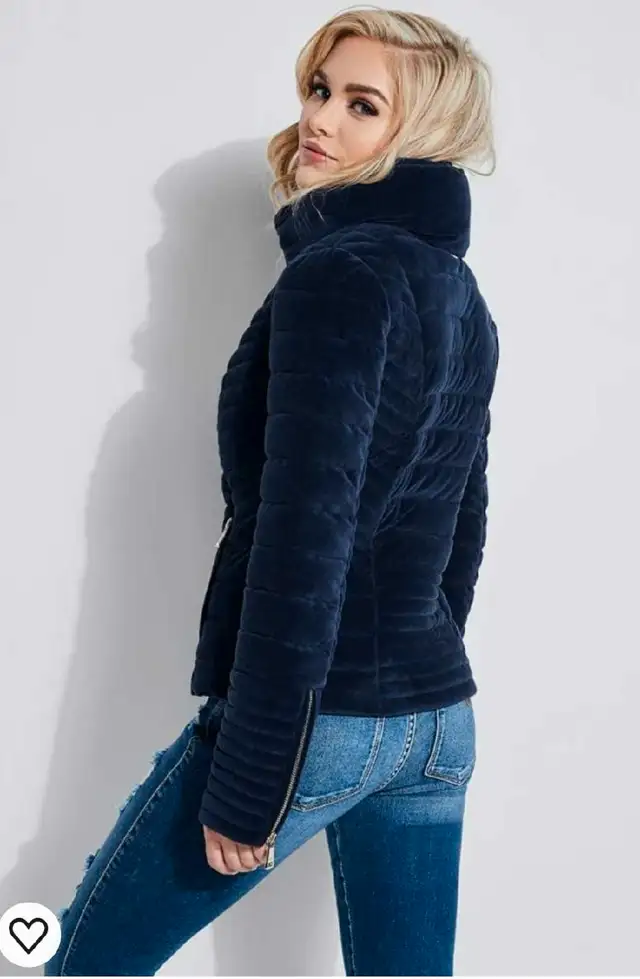 Guess Quilted Blue Jacket62865711498370121