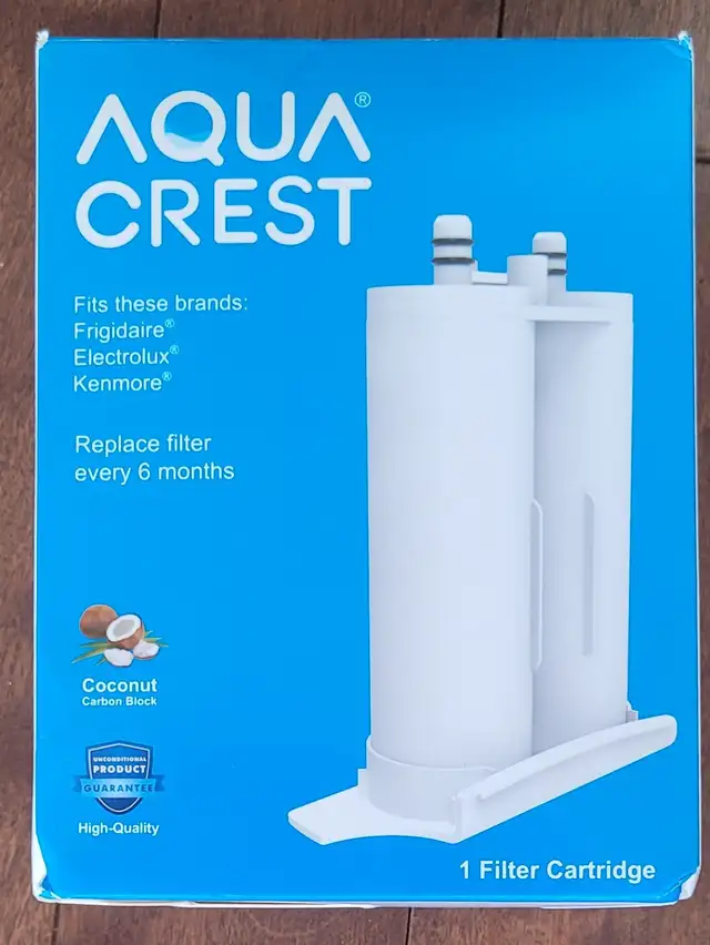 2 filtres neufs AQUA CREST pour réfrigérateurs, Frigidaire, Élec in Refrigerators in Longueuil / South Shore - Image 2