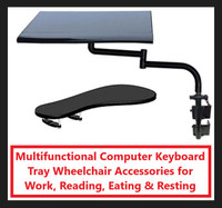 (NEW) Computer Keyboard & Mouse Tray for Chair or Wheelchair