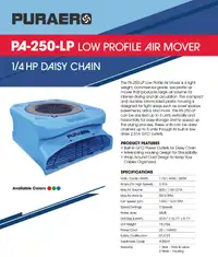 Low Profile Air Mover PA-250-LP
