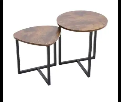 Small Round Coffee Table,Set of 2 End Tables, View more