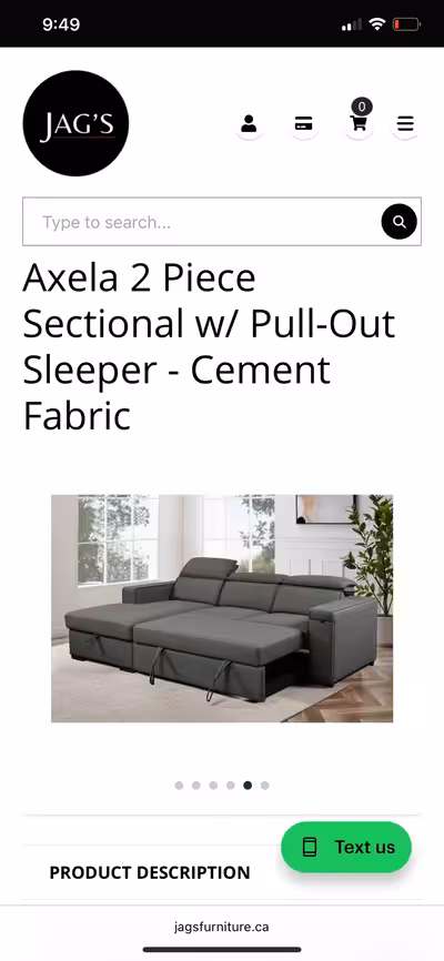 This is an used couch sectional, perfect for a living room or entertainment area. It features a comf...
