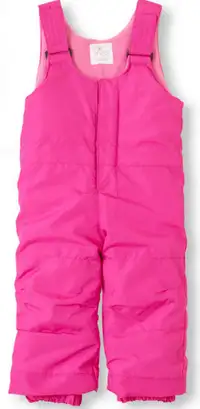 The Children's Place Toddler Girls Snow Pant Bib Ski Pink 12-18M