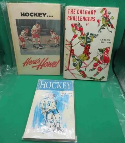 1960s HOCKEY HARD COVER BOOKS - HOWE / CHALLENGERS /  BEGINNER, View more