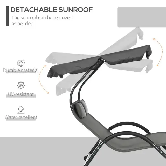 Double Outdoor Patio Chaise Lounge Chair, Patio Sun Lounger in Patio & Garden Furniture in Markham / York Region - Image 4