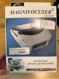Hands-Free Binocular Magnifier from Lee Valley + extra magnifier