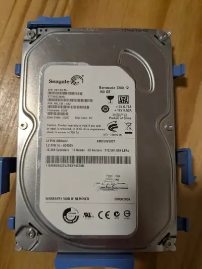 Seagate Barracuda 7200.12, 160GB Internal 7200RPM 3.5" HDD, View more