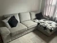 Couch with chaise 