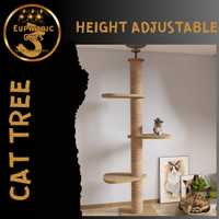 FLOOR TO CEILING CAT TREE, HEIGHT ADJUSTABLE