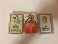 Vintage collectible playing cards