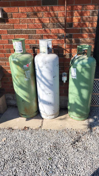 3 Propane tanks