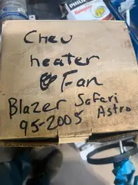 Chev heater fan