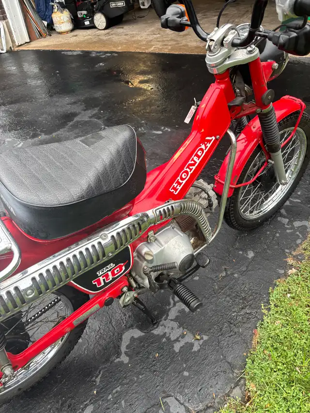 1986 Honda Trail 110 with a CLEAR OWNERSHIP in Dirt Bikes & Motocross in Sault Ste. Marie - Image 6