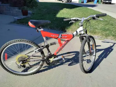 Full Suspension 21-Speed Mountain Bike in Good Condition, View more