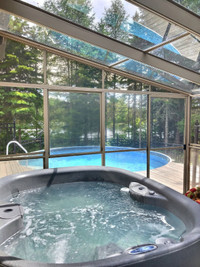 Chalet a Louer  SPA LAURENTIDES 14 pers gl