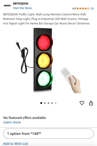Traffic Light, Wall Lamp Decor, View more