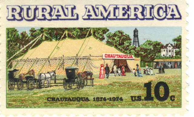 USA Stamps - Rural America Chautauqua 1874-1974 10c (1) dans Loisirs et artisanat  à Ville de Montréal