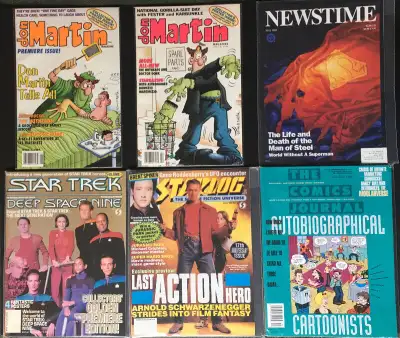 DON MARTIN, STAR TREK, STARLOG, Comic Journal & Newstime, View more