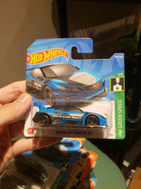 Hot wheels EURO SHORT CARD Nissan Leaf Nismo RC_02 Blue