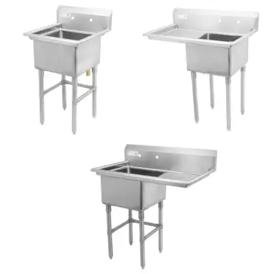 Commercial Single Compartment Sinks - Sizes Available, View more