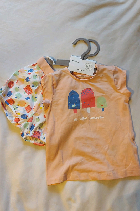 *Brand New*Organic Cotton Baby Shirt & Shorts Set 9 to 12 months in Clothing - 9-12 Months in Mississauga / Peel Region
